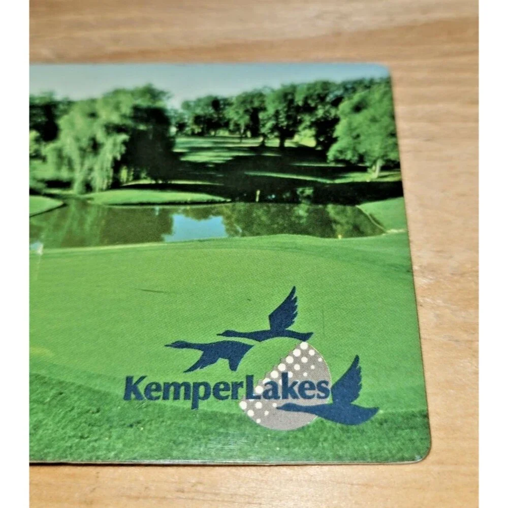 VTG 1990's KEMPER LAKES Golf Club Bag Tag Long Grove Illinois PGA course